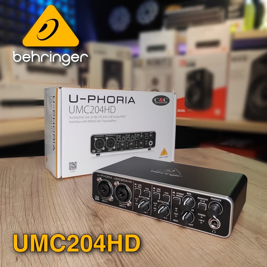 BEHRINGER UMC204HD INTERFAZ DE AUDIO