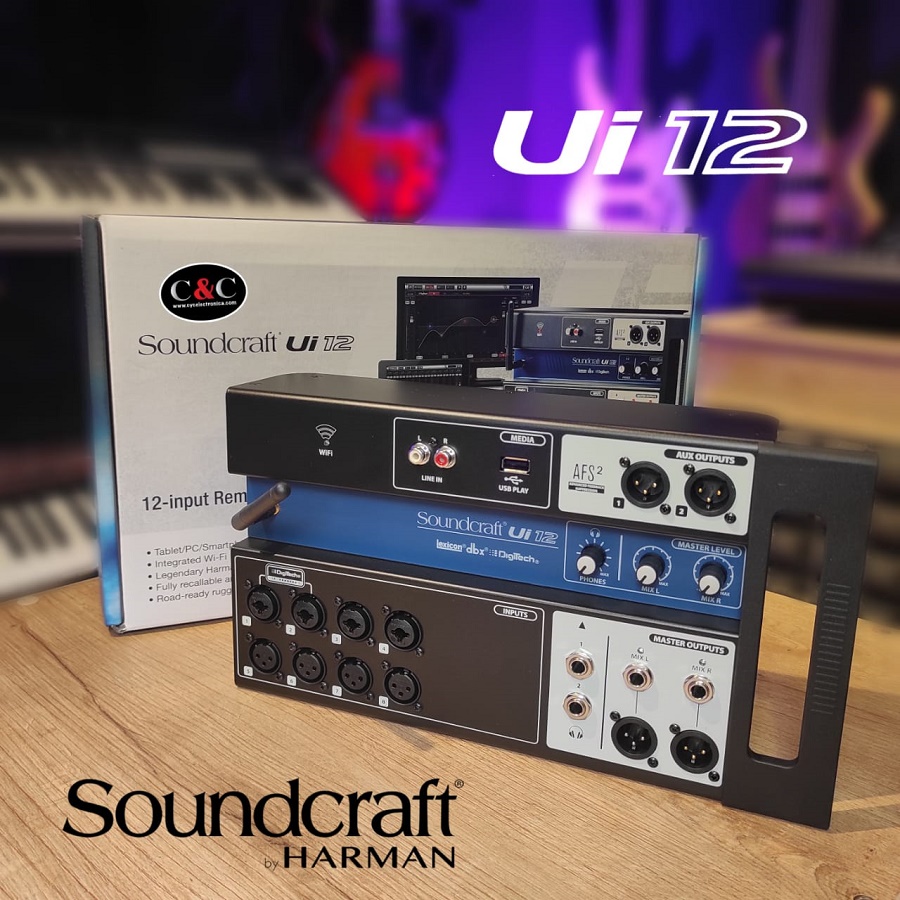 SOUNDCRAFT UI12 CONSOLA DIGITAL DE 12 CANALES