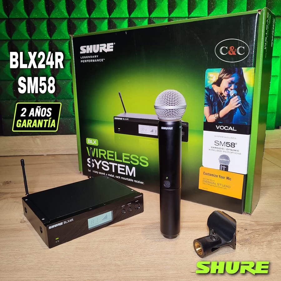 Micrófono Shure Inalámbrico BLX24/SM58 BLX24SM58